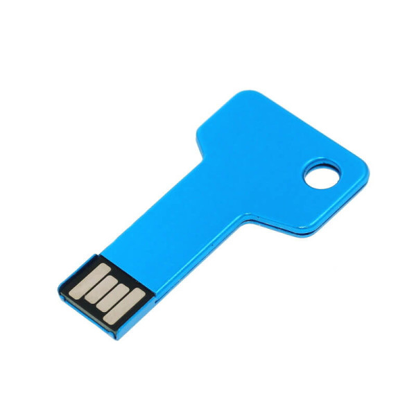 Barevný USB flash disk ve tvaru klíče