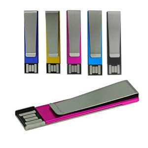 Kovový mini USB flash disk SPONA - Reklamnepredmety