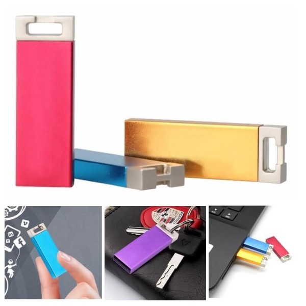 Elegantní kovový mini USB flash disk dostupný v mnoha barvách