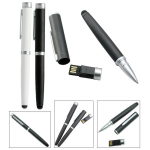Luxusní kovové USB kuličkové pero a stylus - Reklamnepredmety