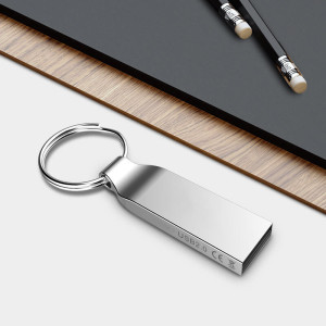 Mini USB kovové s kroužkem - Reklamnepredmety
