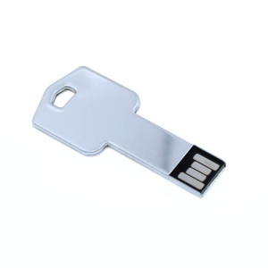 Kovový USB flash disk ve tvaru klíče v mnoha barvách - Reklamnepredmety