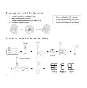 DIAQUICK COVID-19 Ag test z nosohltanu - Reklamnepredmety