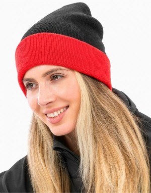 Recyklovaná čepice Black Compass Beanie - Reklamnepredmety