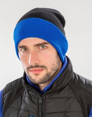 Recyklovaná čepice Black Compass Beanie - Reklamnepredmety