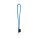 SET Lanyard TUBE Long (Ø 7 mm) s kroužkem Ø 32 mm — modrá