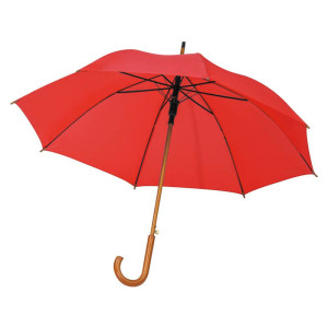 Deštník s dřevěnou rukojetí, RPET - Reklamnepredmety