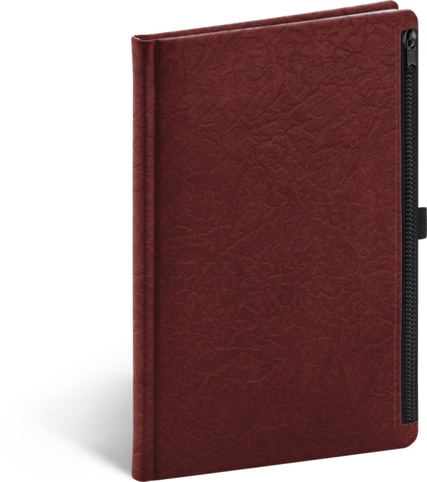 Notes Hardy, červený, linkovaný, 13 × 21 cm