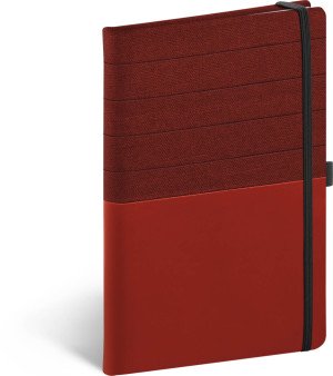 Notebook Skiver, červenovínová, linkovaný, 13 × 21 cm - Reklamnepredmety