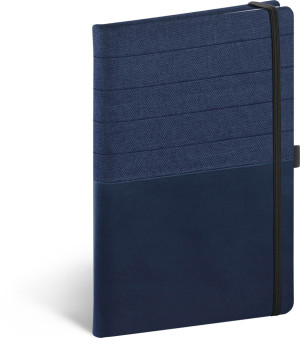 Notebook Skiver, modro-modrý, linkovaný, 13 × 21 cm - Reklamnepredmety