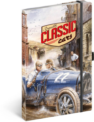 Notes Václav Zapadlík - Classic Cars, linkovaný, 13 × 21 cm - Reklamnepredmety