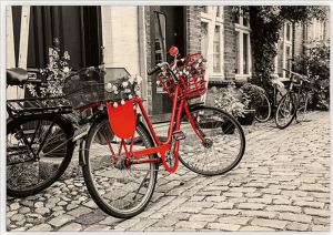 Dřevěný obraz Bicycle - Reklamnepredmety