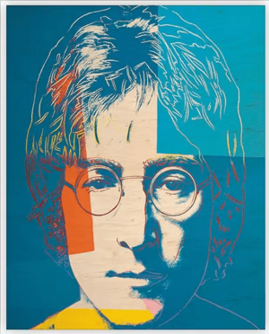 Dřevěný obraz John Lennon - Reklamnepredmety