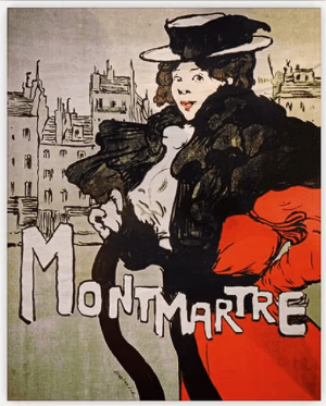 Dřevěný obraz Montmartre - Reklamnepredmety
