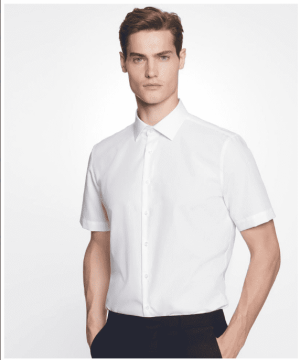 Pánská košile s krátkým rukávem a střihem Slim Fit - Reklamnepredmety