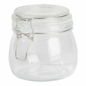 Skleněná nádoba CLICKY, cca. 500 ml - Reklamnepredmety