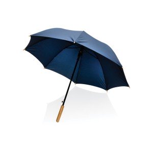 23" bambusový auto-open deštník Impact ze 190T RPET AWARE™, - Reklamnepredmety