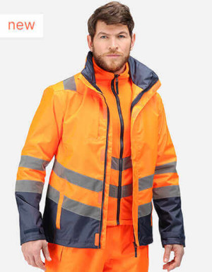 Bunda Pro Hi Vis 3 v 1