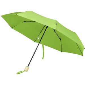 Skládací větruodolný deštník Birgit 21'' z recyklovaného PET materiálu - Reklamnepredmety