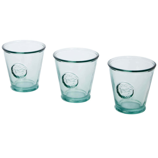 Sada tří 250 ml sklenic z recyklovaného skla Copa