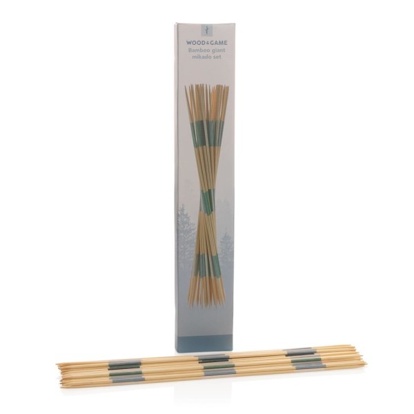 Velká sada hry mikado z bambusu