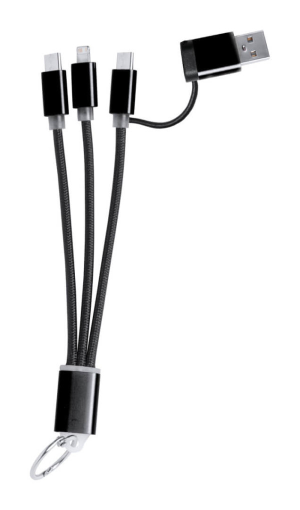 Frecles USB nabíjecí kabel s přívěškem na klíče