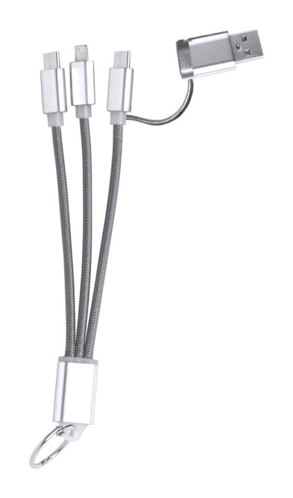 Frecles USB nabíjecí kabel s přívěškem na klíče