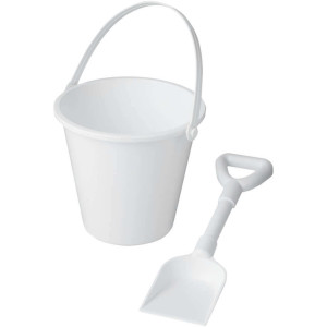 Plážový kbelík a lopatka z recyklovaného plastu Tides - Reklamnepredmety