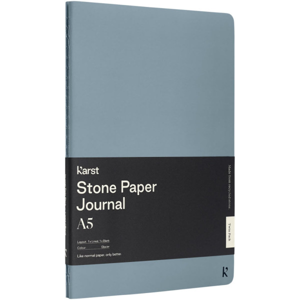 Dvojbalení deníku s kamenným papírem velikosti A5 Karst®