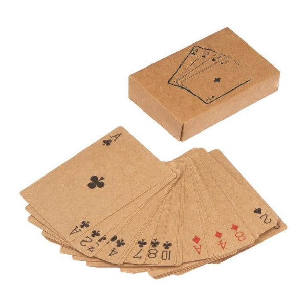 Hrací karty vyrobeny z recyklovaného papíru 52 karet + Joker