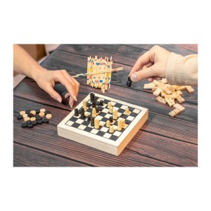 Herní set v dřevěné krabičce