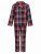 Dětské flanelové pyžamo - SM074_Red-Navy-Check - variant Ls 1000325687