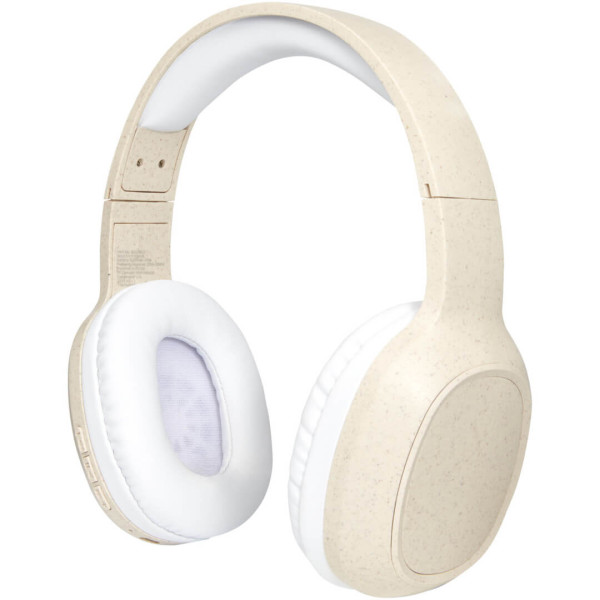 Bluetooth® sluchátka s mikrofonem z pšeničné slámy Riff