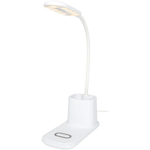 Stolní lampa a organizér s bezdrátovou nabíječkou Bright - Reklamnepredmety