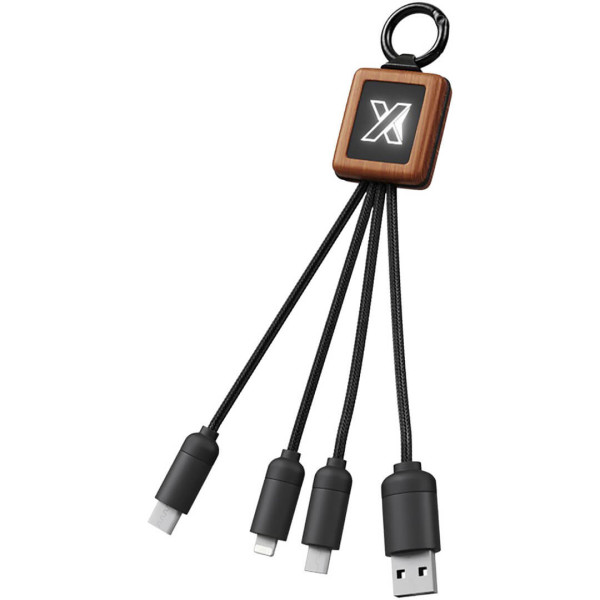 SCX.design C19 dřevěný snadno použitelný kabel