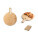 Kulaté servírovací prkénko z bambusu CARAWAY ROUND - 94259-set - variant 