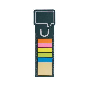 Sada lepících papírků se záložkou BOOKMARK — zelená tmavá 210 x 67 x 2 mm