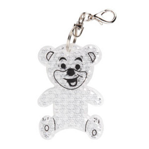 TEDDY RING reflexní přívěsek na klíče - Reklamnepredmety