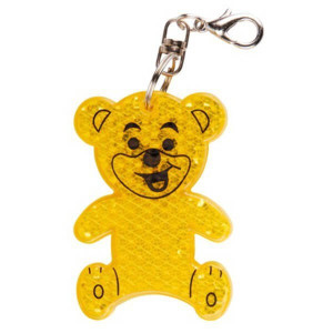 TEDDY RING reflexní přívěsek na klíče - Reklamnepredmety