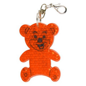 TEDDY RING reflexní přívěsek na klíče - Reklamnepredmety