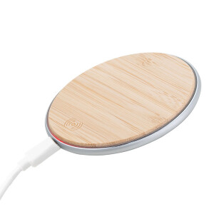 TOP BAMBOO bezdrátová nabíječka - Reklamnepredmety
