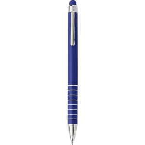 MENTAN Hliníkové lakované kuličkové pero, stylus, modrá náplň - Reklamnepredmety