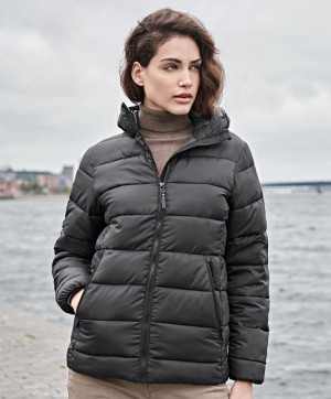 Lehká dámská prošívaná bunda s kapucí Tee Jays - Reklamnepredmety