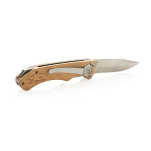 FSC® dřevěný outdoorový nůž - Reklamnepredmety