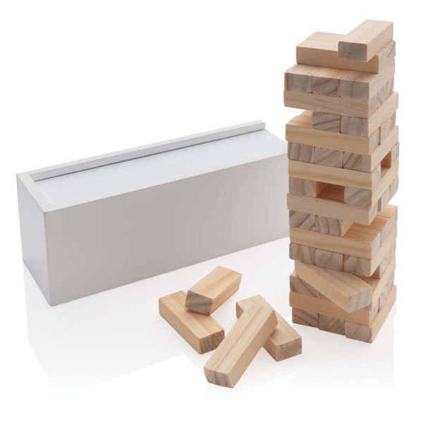 FSC® skládací věž z dřevěných kvádrů v krabičce