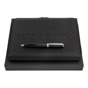 Set HUGO BOSS (kuličkové pero Gear Icon & konferenční obal A5) - Reklamnepredmety