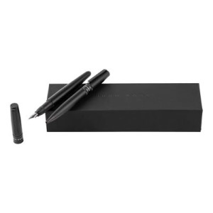 Set Illusion Gear Black (kuličkové pero & plnicí pero) - Reklamnepredmety
