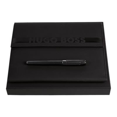 Set HUGO BOSS Black (obal A5 Cloud a kuličkové pero Gear Ribs)