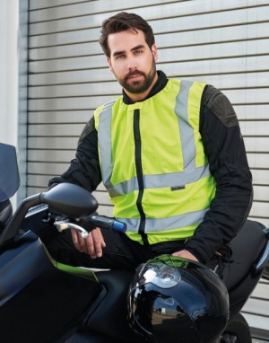 Vysoce reflexní motorkářská vesta Schleiz - Reklamnepredmety