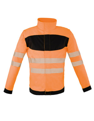 Softshellová bunda EOS Hi-Vis Workwear s plochou pro potisk - Reklamnepredmety